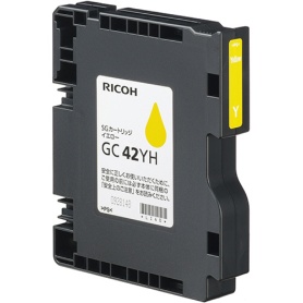 リコー　ＳＧカートリッジ　ＧＣ４２ＹＨ　イエロー　Ｌサイズ